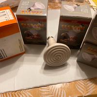 6 Lampade riscaldanti per terrario