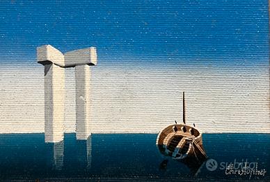 Chistopher, piccolo naufragio surrealista, olio