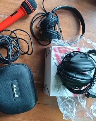 microfono Philips cuffie Sony Lenoir marshalll