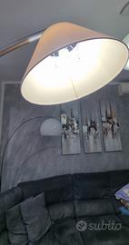 lampada da terra curva 