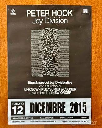 Poster concerto Peter Hook