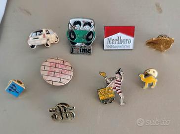 lotto 8 spille vintage pins anni 90 