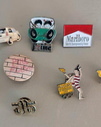 lotto 8 spille vintage pins anni 90 