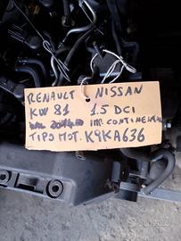 Motore Renault Nissan 1.5 dci K9KA636