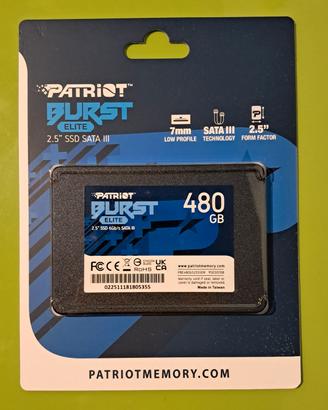 SSD 480Gb Patriot