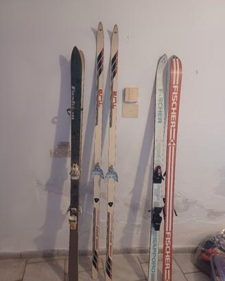lotto sci vintage epoca collezione arredo baita