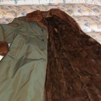 Impermeabile di seta con interno in visone