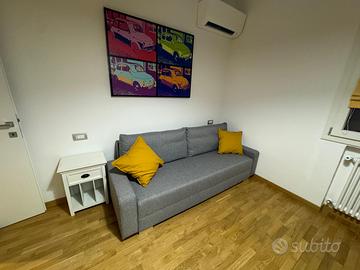 Divano Letto Grigio con Contenitore