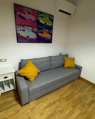 Divano Letto Grigio con Contenitore
