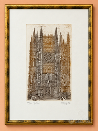 Serigrafia edizione limitata Albino Reggiori Gotic