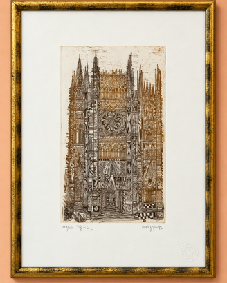 Serigrafia edizione limitata Albino Reggiori Gotic