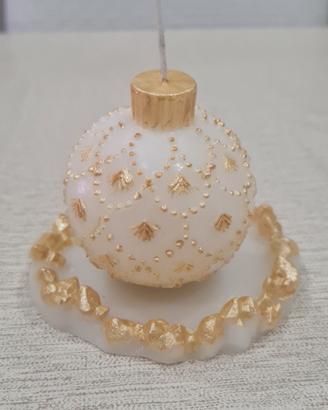 Set Candela Artigianale "Pallina di Natale"