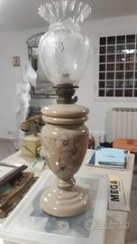 Antico lume fine 800 dipinto a mano