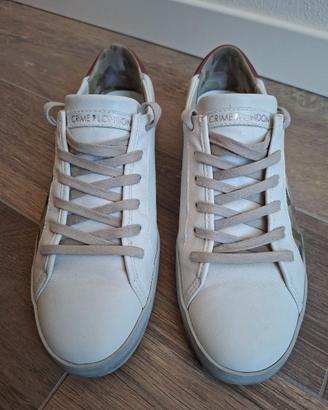 Crime London, EUR 44, pelle bianca camouflage