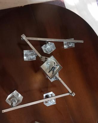 Lampadario a soffitto di design più 3 faretti 