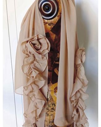 Coprispalle elegante in  crepe di seta donna.