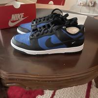 Nike dunk low nere e blu