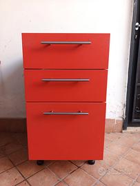 Cassettiera Mobile Base per Cucina con 3 Cassetti