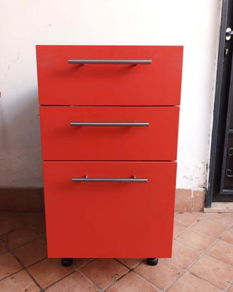 Cassettiera Mobile Base per Cucina con 3 Cassetti