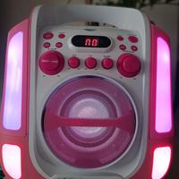 Karaoke luminoso con CD e 2 microfoni