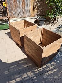 Vasi in legno/Fioriere artigianali