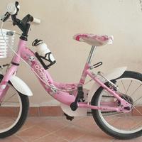 Bici 14"  bambina con rotelle