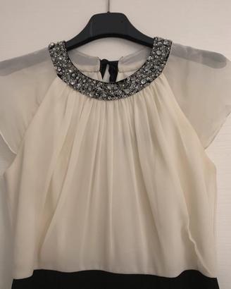 Vestito bianco e nero