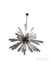 Lampadario Sputnik prisma vintage 9 luci