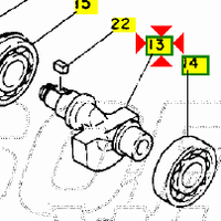 -Contralbero bilanciamento Yamaha SR250