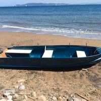 Barca alluminio ristrutturata 4,20 M+motore 6 CV