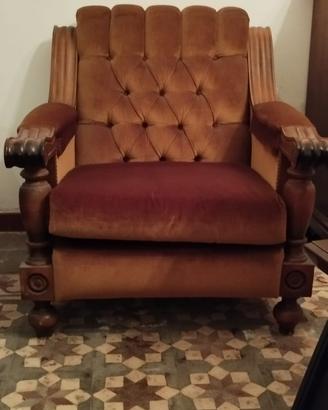 Divano letto con due poltrone