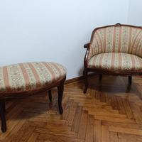 poltroncine e puff anni 60