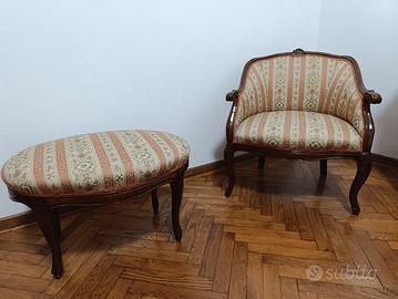 poltroncine e puff anni 60