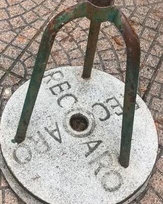 Porta ombrellone pubblicitario anni '50 RECOARO