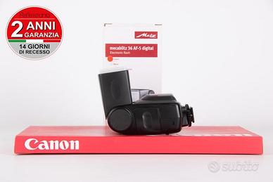 Flash Metz mecablitz 36 AF-5 digital Canon USATO G