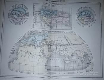 Carta geografica dell'Ottocento 