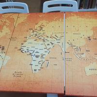Cartina Mondo divisa in tre parti - Canva