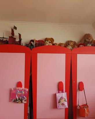 CAMERETTA BAMBINA IKEA serie MAMMUT ROSA completa