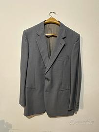 Giacca Uomo Lebole Vintage Grigia Pura Lana