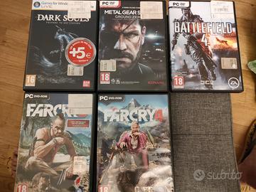 Giochi PC, Far Cry, Battlefield, Metal Gear Solid