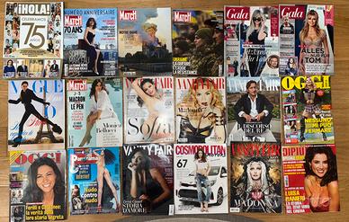 Lotto di 18 riviste miste gossip, attualità e moda