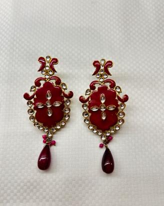 ORECCHINI ORO/SMALTO -NUOVI