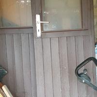 Porta di legno a due ante, 1,75 x 0,60 + 0,60