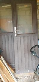 Porta di legno a due ante, 1,75 x 0,60 + 0,60