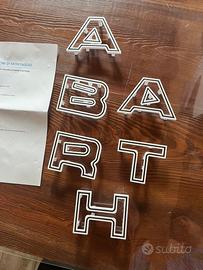 Scritta Abarth per paraurti 500 ( restayling)