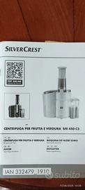 Centrifuga frutta e verdura mod. Silver Crest