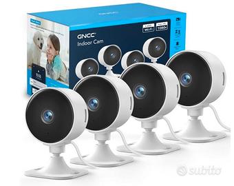 GC3 Kit 4 Telecamere WiFi Interno 1080P, Fisso, 2