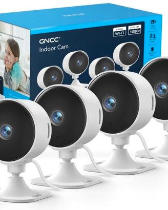 GC3 Kit 4 Telecamere WiFi Interno 1080P, Fisso, 2