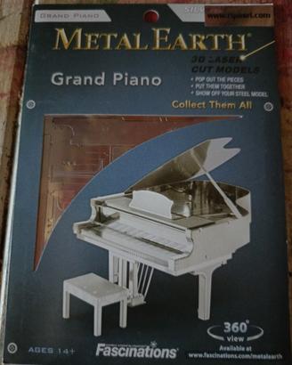 metal earth pianoforte a coda, gran piano, kit