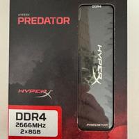 Kingston Predator Hyper X DDR4 2666 CL13 2X8GB